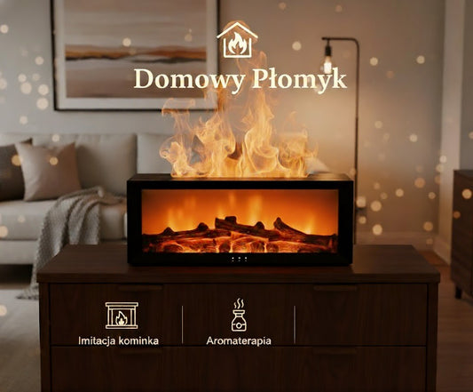 Nawilżacz powietrza z imitacją kominka